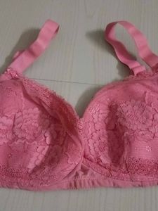 Pretty Pink Lace Bra
