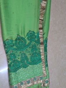 preety green Saree