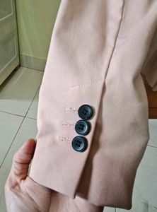 Zara Basic Double-Breasted Blazer