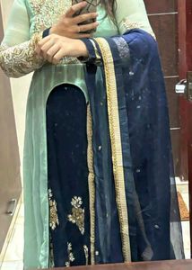 Beautiful patchwork Gown with Dupatta