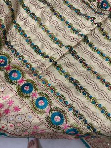 Embroidered Dupatta with Mirror Work