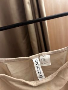 Beige Spaghetti Strap Crop Top