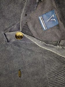Classic Blue Mock Neck Sweater