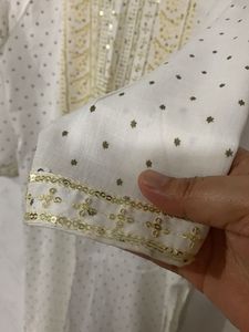 Sparkling White Kurta with Sequins
