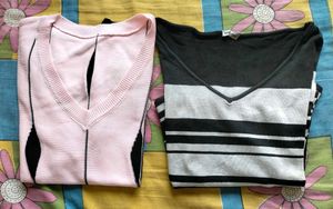 Stylish V-Neck t shirt set of 2
