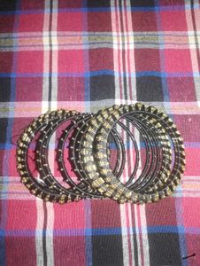 Bohemian Leaf &amp; Bell Dangle Bangle Set