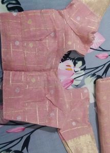 Pink  Saree with Blouse