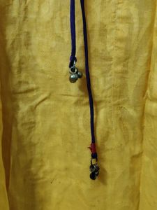 Yellow Kurta with Red Border