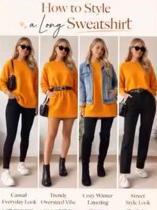 Bright Orange Knit Sweater