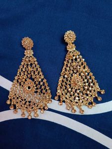 Gold Tone Dangle Earrings