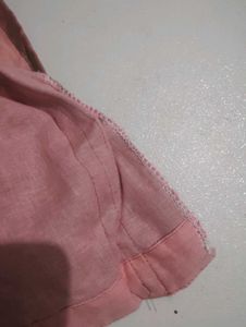 Elegant Pink Brocade Blouse
