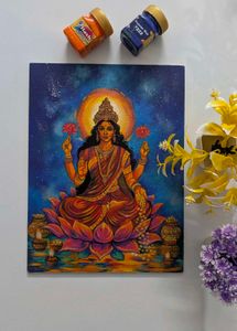Vibrant Goddess Lakshmi Painting