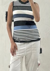 New Striped Sleeveless Top