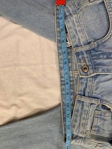 Ribbed Straight Jeans