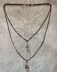 Layered Geometric Pendant Necklace