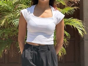 Basic white tee