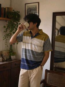 Men's Striped Polo T-Shirt