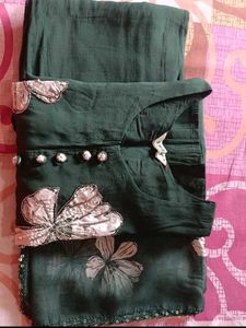 Designer Green Kurta Set