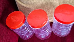 Vintage Dular Plastic Jars - Set of 3