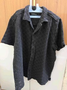 Cozy Textured Black shirt