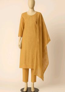 Elegant beige Dress Material