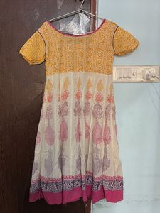 Elegant Yellow &amp; White Printed Kurta