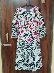 Floral Cold Shoulder Dress