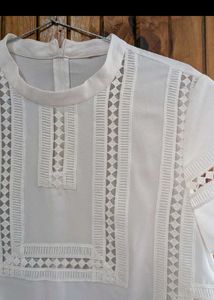 Elegant White Lace Blouse