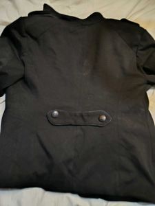 Chic Black Military-Style Jacket