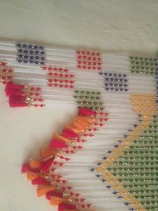 acrylical moti crystal clear toran