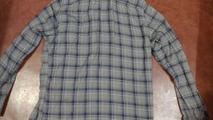 Men's Grey Checked Cotton Casual Shirt - Size M(ch
