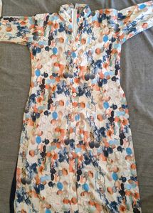 Abstract Floral Button-Down Dress Size -s