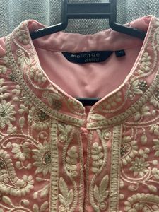 Melange Elegant Embroidered Pink Kurta