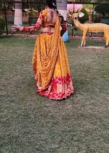 Beautiful Yellow & Red Lehenga Choli