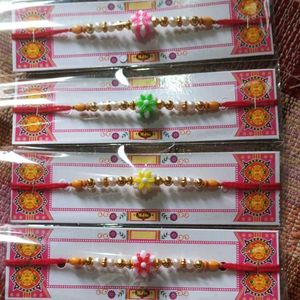 Set of 4 Designer Rakhi Bracelets