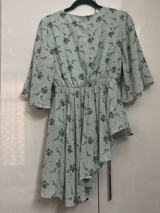 Floral Print Asymmetrical Dress