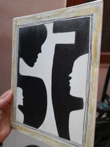 Abstract Silhouette Painting