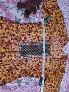 Yellow Floral Kurta