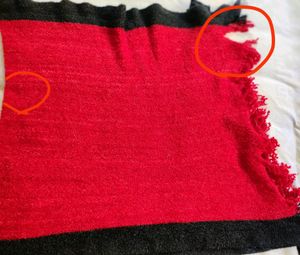 Warm Woollen Stole In maroon