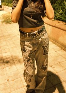 Y2K Graphic Print Jeans