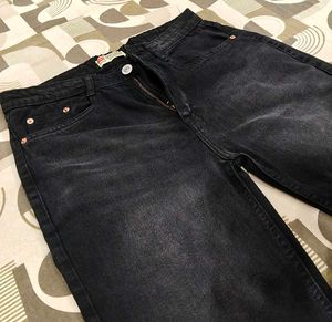 Unisex High Waisted Wide Leg Jeans