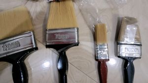 4 Set Quality Painting Flate Brushes