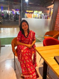Beautiful Pink Ikat Saree
