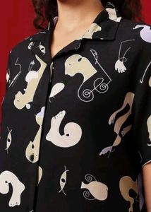 Cute Abstract Print night suit