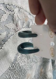 Unique Teal Swirl Earrings