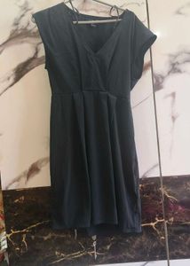 Elegant Black V-Neck Dress