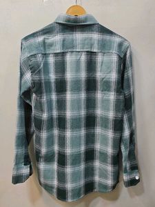 Green Plaid Flannel Shirt