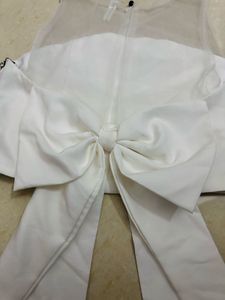 Elegant White Bow Detail Blouse