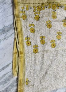 Elegant Floral Print Saree
