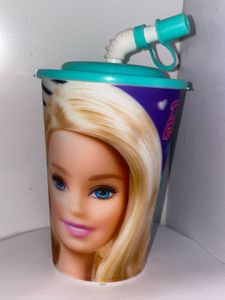 NEW Barbie Themed Sipper Cup with Straw.NOT USED